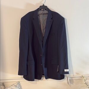 Classic Blue Sport Coat with Notched Lapels J.M. Haggar